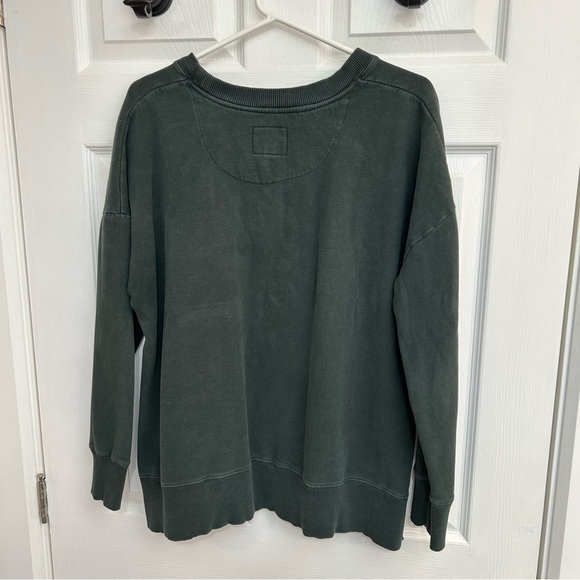 Forest Green Oversized Crewneck Sweater - Picture 10 of 11